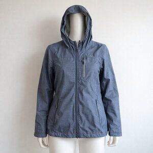 Paradox Women’s Rain Jacket Size L Waterproof Breathable Hooded Gray